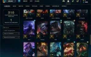 Conta bronze 2 com 50 Champs e 16 Skins