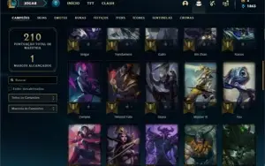 Conta bronze 2 com 50 Champs e 16 Skins