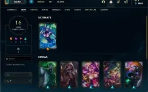Conta bronze 2 com 50 Champs e 16 Skins