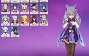 KEQING C1 + MONA GENSHIN AR 33 DIONNA C1