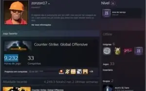 Contas Steam  15 a 16 anos (MEDALHA 5 E 10 ANOS NO CSGO)