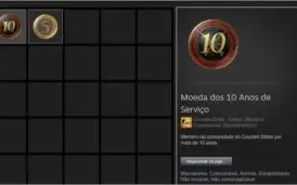 Contas Steam  15 a 16 anos (MEDALHA 5 E 10 ANOS NO CSGO)