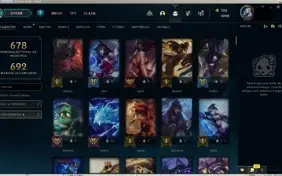 Conta unranked todos os champs 329 skins