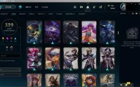 Conta unranked todos os champs 329 skins