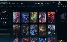 Conta unranked todos os champs 329 skins