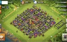 CLASH OF CLANS CV 10 com troca de nome