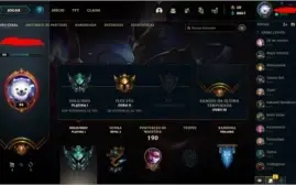 Conta LOL (Platina 1) de 2013/ 1 Skin Ultimate Lux Elemental