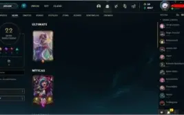 Conta LOL (Platina 1) de 2013/ 1 Skin Ultimate Lux Elemental