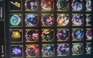 Lol 283 skins,full acesso barato platina IV