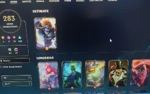 Lol 283 skins,full acesso barato platina IV