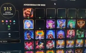 Lol 283 skins,full acesso barato platina IV