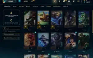 Conta Unranke com 21 Champs e 1 Skin