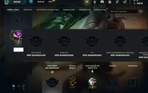 Conta Unranke com 21 Champs e 1 Skin