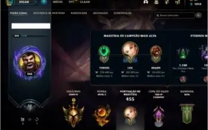 Conta ouro 4 com 140 champs, 118 skins ( MONO SUP )