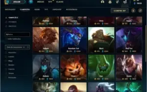 Conta ouro 4 com 140 champs, 118 skins ( MONO SUP )