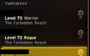 Warrior Nv70 412 ILVL
