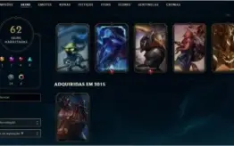 Conta de league of legends