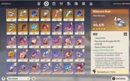Genshin impact -  AR41 Venti + Tumulo do lobo + 1 Arma 5 ⭐