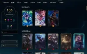 CONTA LEAGUE OF LEGENDS LVL 302