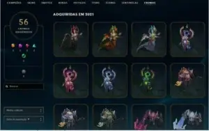 CONTA LEAGUE OF LEGENDS LVL 302