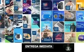 Pack 40 Arte Informática Editável No Canva+story