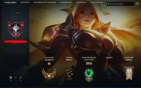 Conta Elo Provisório 2 partidas GOLD 3 - 25 SKINS