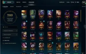 CONTA DE LOL 105 CHAMP/ 9 SKIN (BORDA DE OURO)ATUAL Gold V
