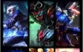 CONTA DE LOL 105 CHAMP/ 9 SKIN (BORDA DE OURO)ATUAL Gold V