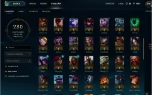 CONTA DE LOL 105 CHAMP/ 9 SKIN (BORDA DE OURO)ATUAL Gold V