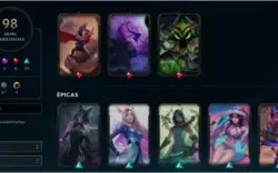 Conta Platina 3 LoL 98 skins