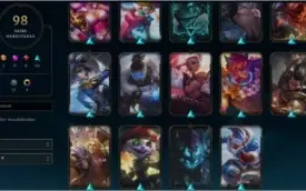 Conta Platina 3 LoL 98 skins