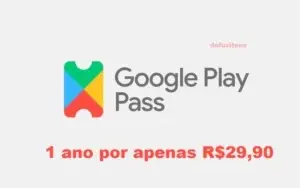 ASSINATURA GOOGLE PLAY PASS 1 ANO