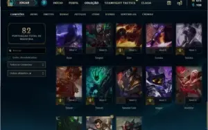 Smurf diamante 43 champs 9 skins (Ryze triunfante)
