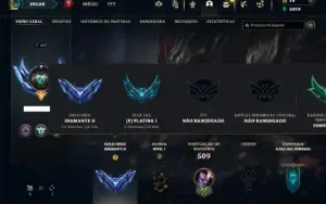 Diamante 2 com TODOS os champs e 197 Skins + 4 Ultimates