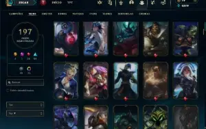 Diamante 2 com TODOS os champs e 197 Skins + 4 Ultimates