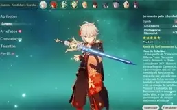 AR10 - Kazuha + Juramento pela Liberdade + Diluc