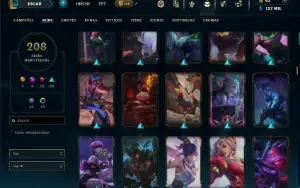 Platina 2 com TODOS os champs e 208 Skins ( MAIN JG )
