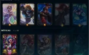 Vendo Conta Lol, Plat 4 100 Skins, Faltam 44 Champs