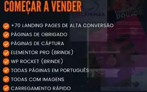 Pack Milionario Pagina Vendas Elementor 2024 + Brindes!