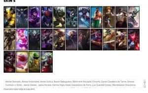 Conta Unranked com 26 Skins e 73 Champs