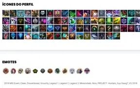 Conta Unranked com 26 Skins e 73 Champs