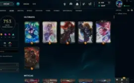 Conta Lol Level 844 Com 753 Skins