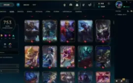 Conta Lol Level 844 Com 753 Skins