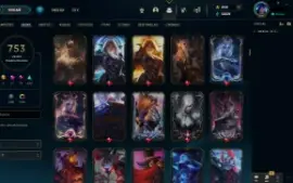 Conta Lol Level 844 Com 753 Skins