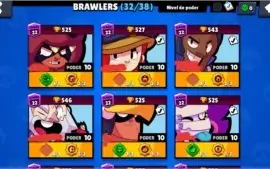 Conta Brawl Stars com 16 mil troféus e todos os LENDÁRIOS