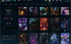 CONTA PLATINA 2 COM 230+ SKINS E QUASE TODOS OS CAMPEÕES
