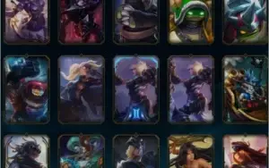 conta com riven 2012, muitas skins e platina 2 69% wr