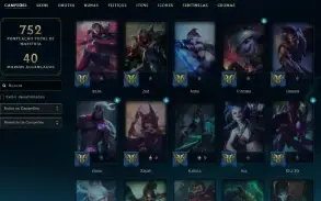 Platina 1 com TODOS os champs e 448 Skins + 1,3kk de Vayne