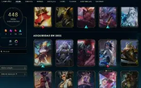 Platina 1 com TODOS os champs e 448 Skins + 1,3kk de Vayne