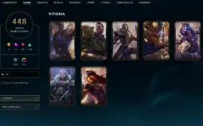 Platina 1 com TODOS os champs e 448 Skins + 1,3kk de Vayne